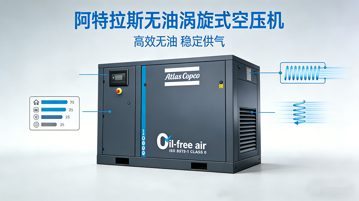 阿特拉斯无油涡旋式空压机